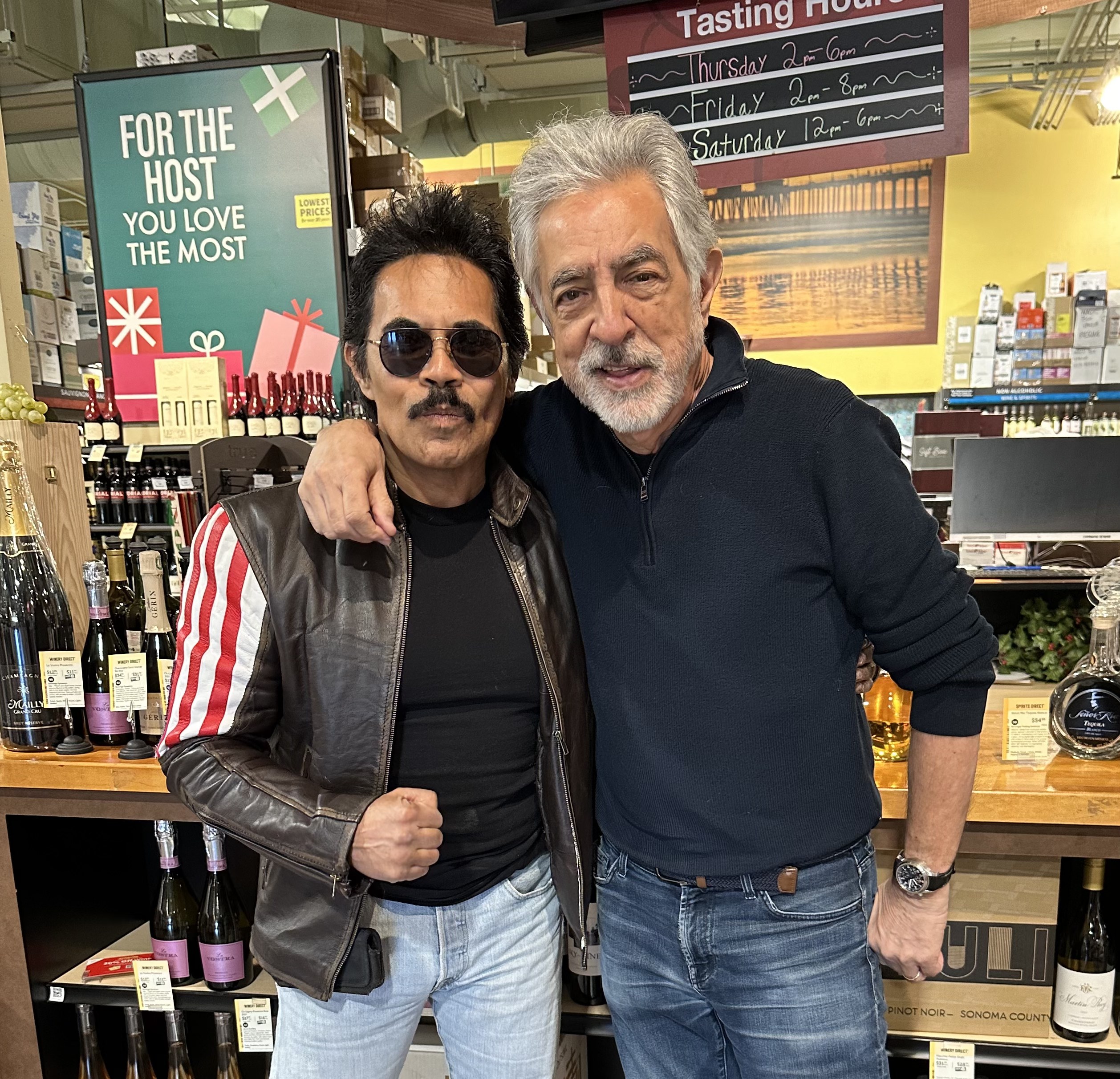 With Joe Mantegna